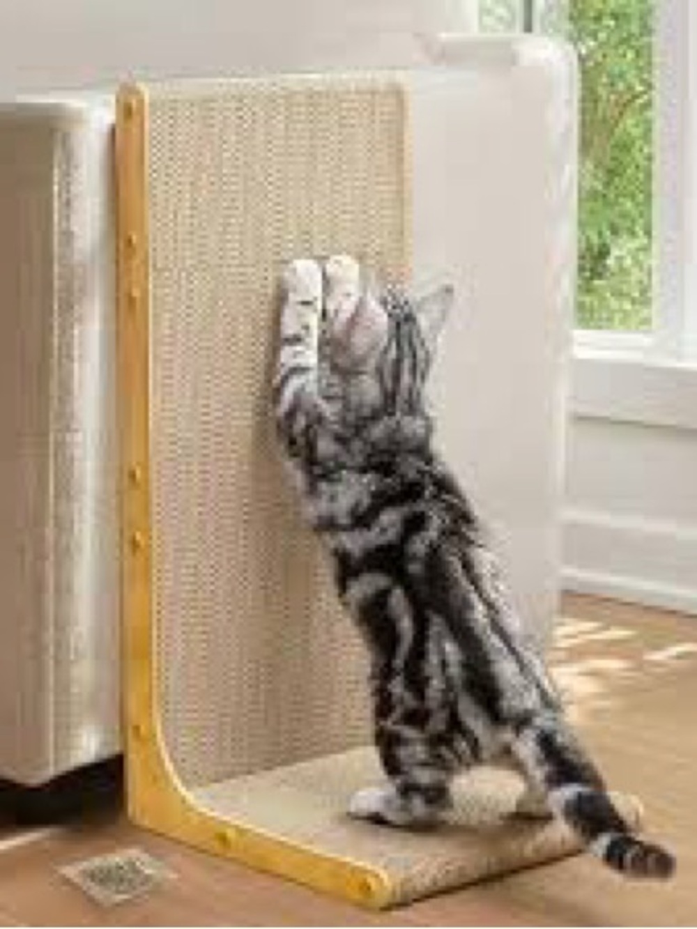 NEW IN BOX Neutral/Tan Cat Scratching POST Board 18.9 inch L shaped